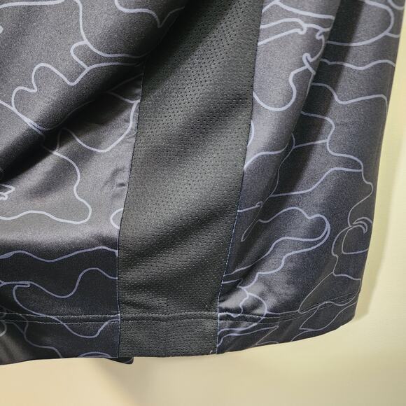 Deolax 1/4 button front abstract design with mesh sides polo shirt men's size XL - Picture 6 of 9